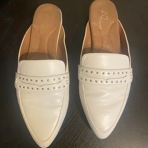 A2 by Aerosoles 8 1/2 white slip ons